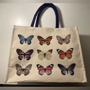 Big butterfly tote bag